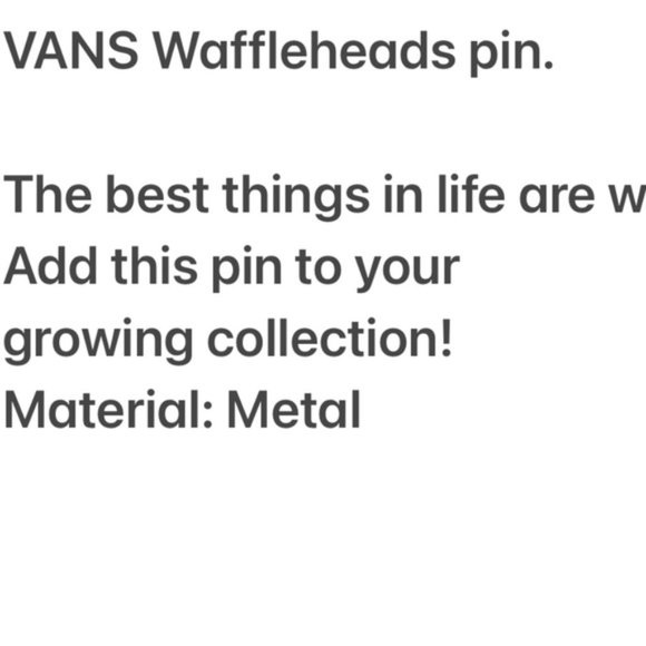 VANS Off The Wall Family Pin Waffle Head Gold Classic VN0009M9NOA - Picture 6 of 6